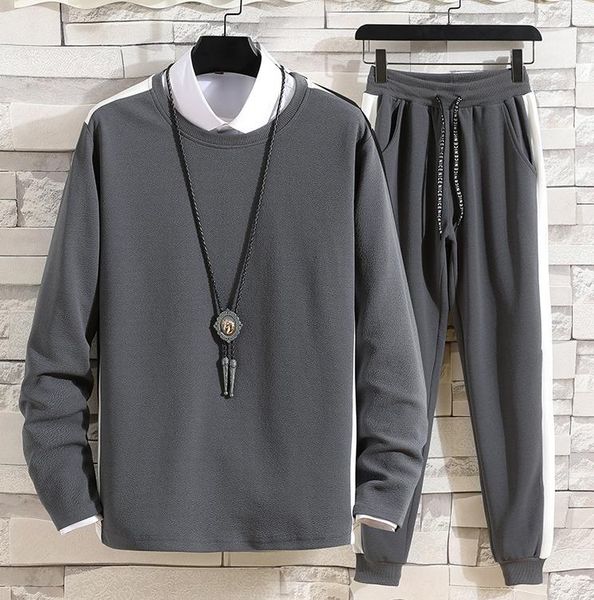 men's tracksuits leisure suit for young men ropa para hombre casual sweat set a2450 j1j1, Gray
men's tracksuits leisure suit for young men ropa para hombre casual sweat set a2450 j1j1, Gray