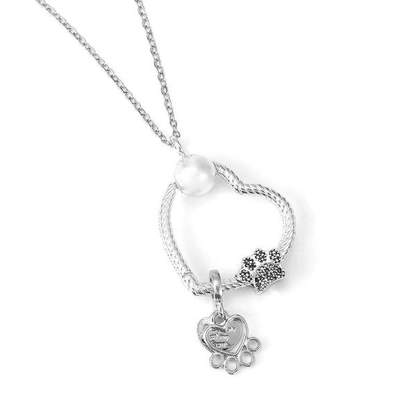 pendant necklaces cute dog beads charm choker stainless steel love heart 45cm chain for women jewelry, Silver
pendant necklaces cute dog beads charm choker stainless steel love heart 45cm chain for women jewelry, Silver