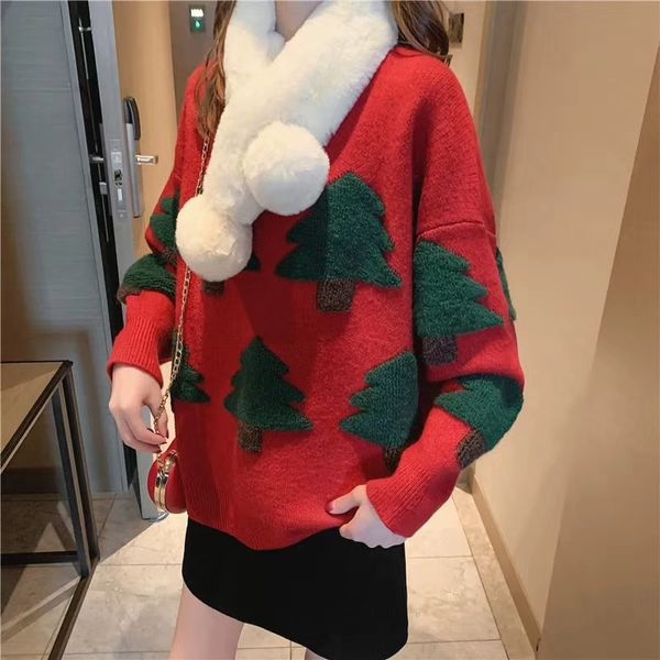 women's sweaters sweater, knitted tree embroidered, black coat and red for winter p7xp, White;black
women's sweaters sweater, knitted tree embroidered, black coat and red for winter p7xp, White;black