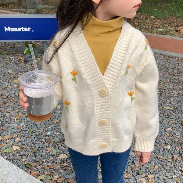 pullover 2021autumn and winter children's sweater cardigan jacket girls casual warm beige embroidered, Blue
pullover 2021autumn and winter children's sweater cardigan jacket girls casual warm beige embroidered, Blue