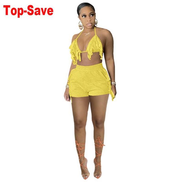 women's tracksuits fashion solid tassel women two piece set halter and shorts 2021 summer casual joggers biker outfit for woman, Gray
women's tracksuits fashion solid tassel women two piece set halter and shorts 2021 summer casual joggers biker outfit for woman, Gray