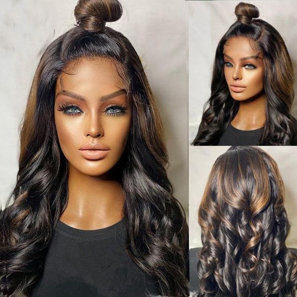 lace wigs highlight color 13*6 deep big front human hair brazilian body wave ombre brown wig remy for black women, Black;brown
lace wigs highlight color 13*6 deep big front human hair brazilian body wave ombre brown wig remy for black women, Black;brown