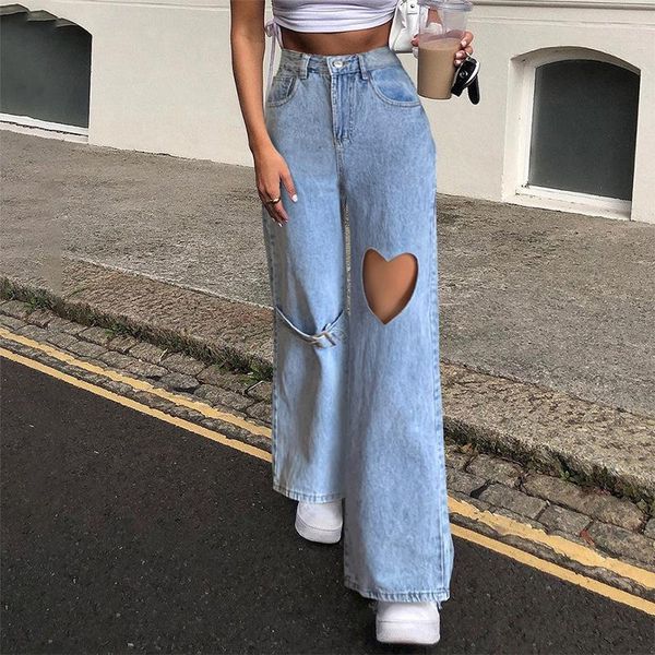 women's jeans love hole women high waist straight streetwear denim trouser lady blue ripped hip hop pants 2021 fall wide leg
women's jeans love hole women high waist straight streetwear denim trouser lady blue ripped hip hop pants 2021 fall wide leg