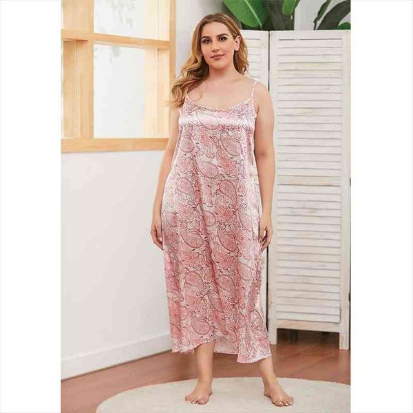 plus size night dress women sleepwear floral print long maxi spaghetti strap nightgown satin nightie lingerie loungewear, Black;red
plus size night dress women sleepwear floral print long maxi spaghetti strap nightgown satin nightie lingerie loungewear, Black;red