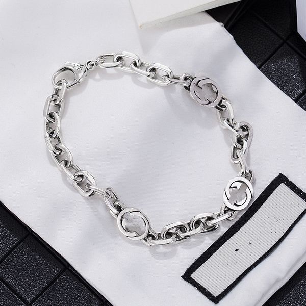 s925 pure silver letter bracelet manufacturers wholesale simple fashion atmosphere retro men and women with the same, Black
s925 pure silver letter bracelet manufacturers wholesale simple fashion atmosphere retro men and women with the same, Black