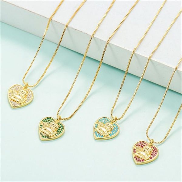chokers zircon angel necklace simple retro multicolor personality for women girls fashion jewelry gift, Golden;silver
chokers zircon angel necklace simple retro multicolor personality for women girls fashion jewelry gift, Golden;silver