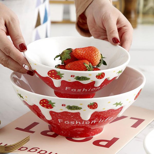ceramic rice bowl home fruit salad ramen breakfast snack creative personality web celebrity strawberry bowls
ceramic rice bowl home fruit salad ramen breakfast snack creative personality web celebrity strawberry bowls