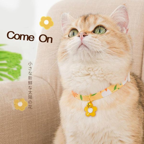 cat collars & leads sun flower pendant collar puppy dog accessories small and medium-sized cartoon pet bell
cat collars & leads sun flower pendant collar puppy dog accessories small and medium-sized cartoon pet bell
