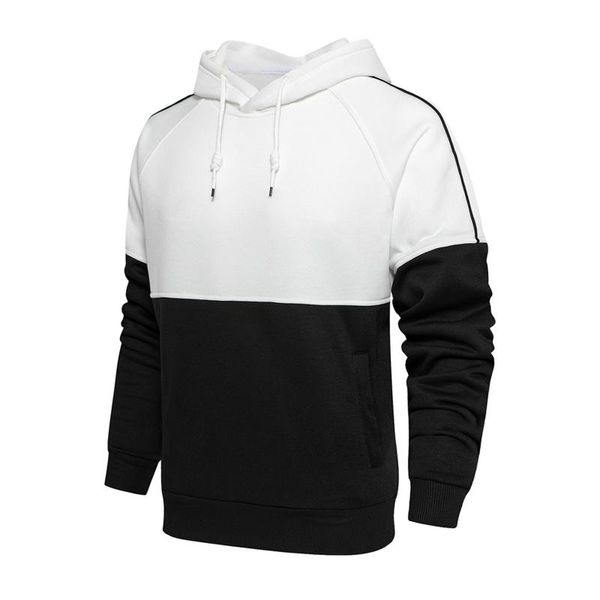 men's hoodies & sweatshirts hoodie men contrast color sweatershirts autumn slim casual patchwork hooded long sleeve fit male pullover m, Black
men's hoodies & sweatshirts hoodie men contrast color sweatershirts autumn slim casual patchwork hooded long sleeve fit male pullover m, Black