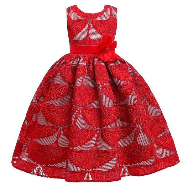girls embroidered flower princess party girl dress lace with pearl jewelry children kids elegant baby christmas clothing, Red;yellow
girls embroidered flower princess party girl dress lace with pearl jewelry children kids elegant baby christmas clothing, Red;yellow