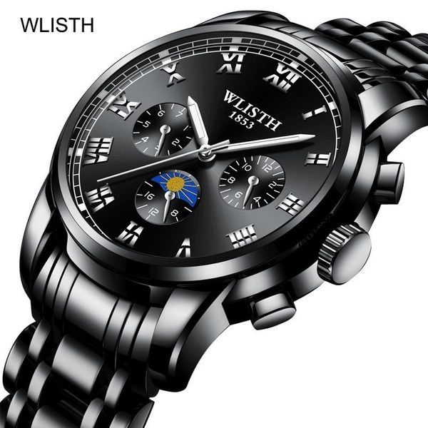 wristwatches wlisth brand steel belt business waterproof watch men's fashion luminous quartz, Slivery;brown
wristwatches wlisth brand steel belt business waterproof watch men's fashion luminous quartz, Slivery;brown