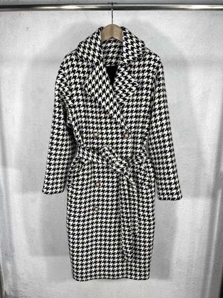 women's wool & blends 2021fw autumn winner vintage plaid double breasted long overcoat coat female luxury outerwear jacket ddxg, Black
women's wool & blends 2021fw autumn winner vintage plaid double breasted long overcoat coat female luxury outerwear jacket ddxg, Black