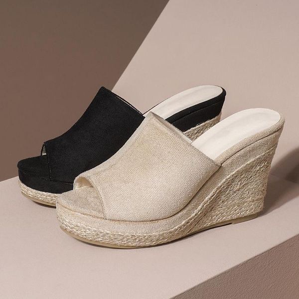 slippers oraqwlj wedges for women ladies summer high heels outdoor casual platform sandals open toe, Black
slippers oraqwlj wedges for women ladies summer high heels outdoor casual platform sandals open toe, Black