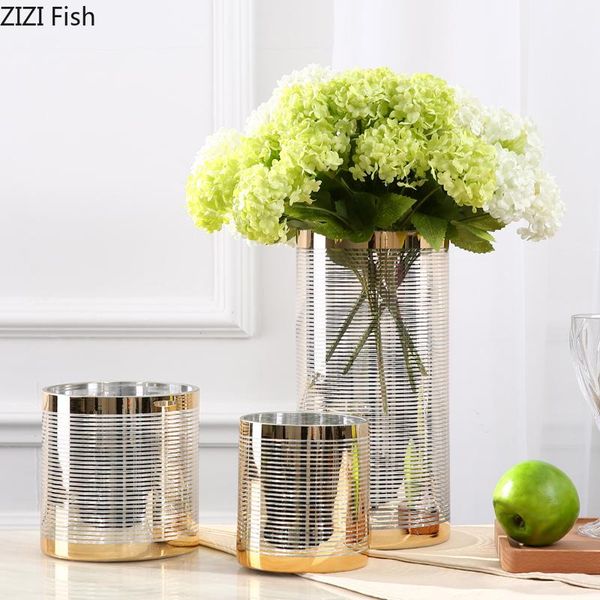 vases modern striped gold rim glass vase living room dining table dried flower decoration golden hydroponic art home
vases modern striped gold rim glass vase living room dining table dried flower decoration golden hydroponic art home