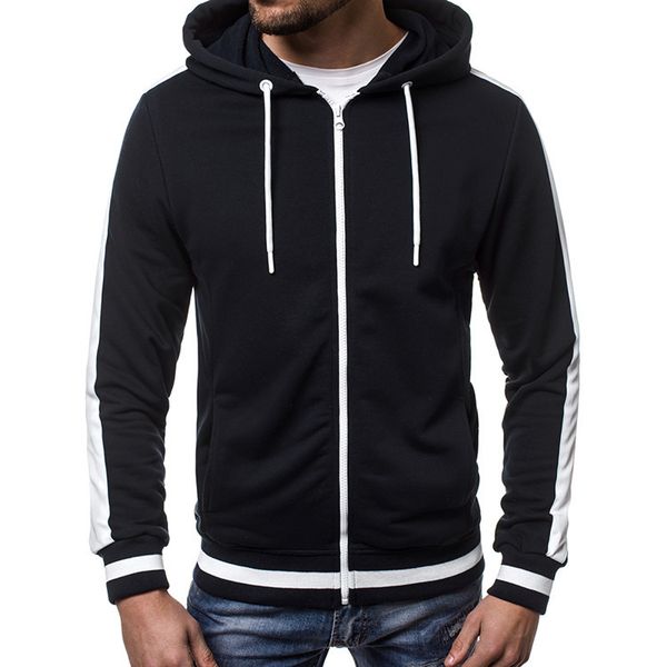 mens sweater men's cardigan hooded sweater contrast color blocking design style plush thickened long sleeve warm jacket trendy man, Black
mens sweater men's cardigan hooded sweater contrast color blocking design style plush thickened long sleeve warm jacket trendy man, Black