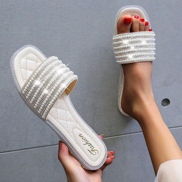 summer fashion sequin pearl women's slippers flat sandals large size casual slipper shoes women sapatos femininos, Black
summer fashion sequin pearl women's slippers flat sandals large size casual slipper shoes women sapatos femininos, Black