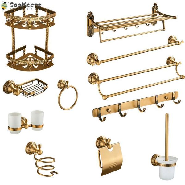 bath accessory set antique brass bathroom accessories shelf towel bar cup holders hairdryer rack tissue holder roll paper soap dish
bath accessory set antique brass bathroom accessories shelf towel bar cup holders hairdryer rack tissue holder roll paper soap dish