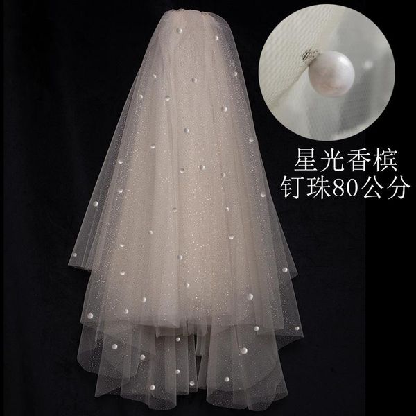 bridal veils ueen v91 champagne color wedding veil 2 tier medium-long shiny sparkling glitter brides 2021 accessories, Black
bridal veils ueen v91 champagne color wedding veil 2 tier medium-long shiny sparkling glitter brides 2021 accessories, Black