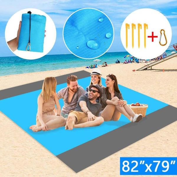 210x200cm beach blanket waterproof outdoor portable picnic mat soft nylon for travel hiking camping activities pads
210x200cm beach blanket waterproof outdoor portable picnic mat soft nylon for travel hiking camping activities pads