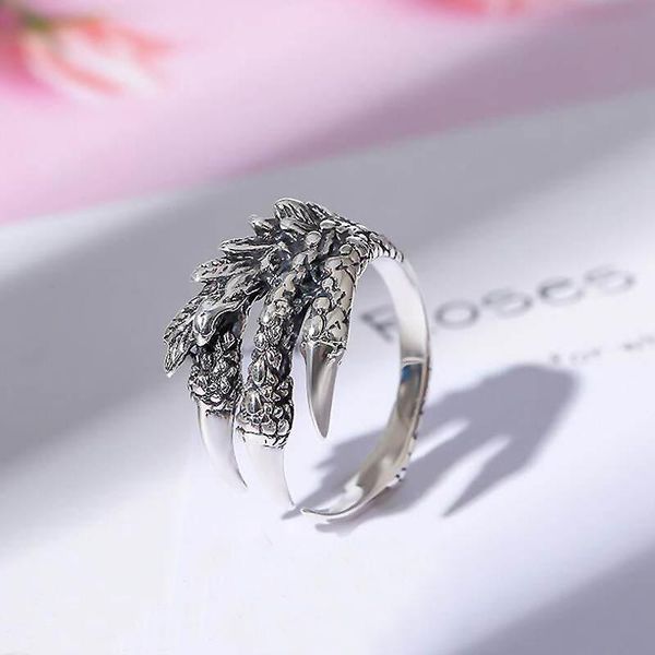 cluster rings ruifan punk style dragon claw ring 925 sterling silver jewelry for women men antique open mens accessories yri077, Golden;silver
cluster rings ruifan punk style dragon claw ring 925 sterling silver jewelry for women men antique open mens accessories yri077, Golden;silver