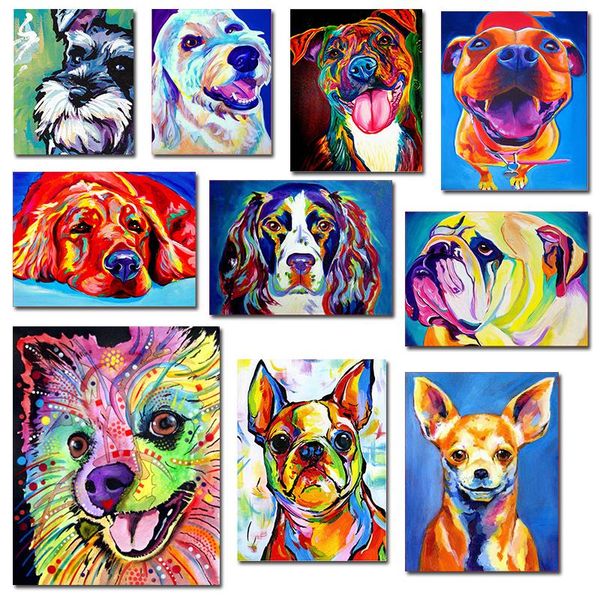 paintings gatyztory diy painting by numbers dogs animal handpainted oil acrylic drawing on canvas unique gift wall decor
paintings gatyztory diy painting by numbers dogs animal handpainted oil acrylic drawing on canvas unique gift wall decor