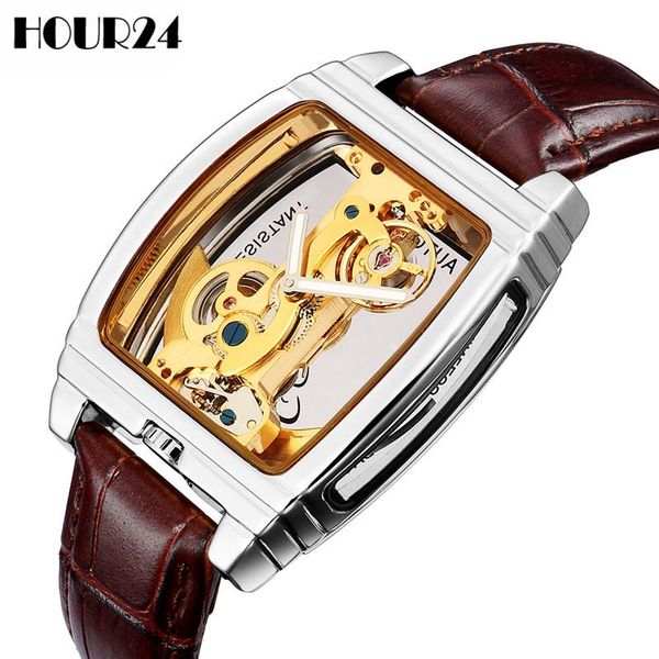 wristwatches business mens automatic menchanical watch turbullion luxury steel transparent dial skeleton watches for men clock wristwatch se, Slivery;brown
wristwatches business mens automatic menchanical watch turbullion luxury steel transparent dial skeleton watches for men clock wristwatch se, Slivery;brown