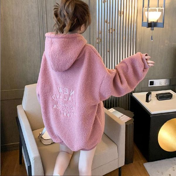women's hoodies & sweatshirts autumn winter korean style large size women fried street imitation lamb plush warm long sleeve hooded, Black
women's hoodies & sweatshirts autumn winter korean style large size women fried street imitation lamb plush warm long sleeve hooded, Black