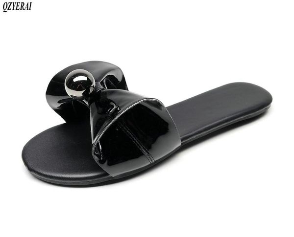 slippers summer patent leather women beach flat shell and pearl indoor outdoor shoes plus-size 34-43, Black
slippers summer patent leather women beach flat shell and pearl indoor outdoor shoes plus-size 34-43, Black