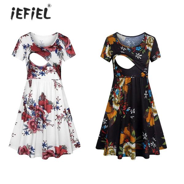 summer pregnant women dresses maternity clothes floral tunic breastfeeding dress pregnancy feeding nursing, White
summer pregnant women dresses maternity clothes floral tunic breastfeeding dress pregnancy feeding nursing, White