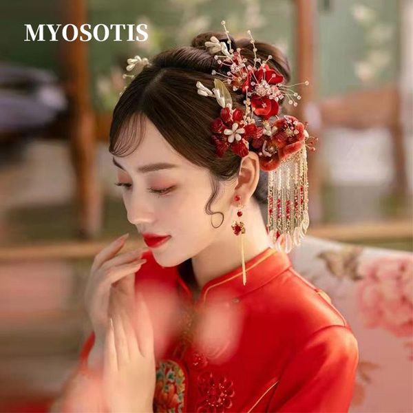 hair clips & barrettes chinese ethnic style bridal headdress beautiful velvet flower tassel red accessories hanfu clothing head jewelries, Golden;silver
hair clips & barrettes chinese ethnic style bridal headdress beautiful velvet flower tassel red accessories hanfu clothing head jewelries, Golden;silver