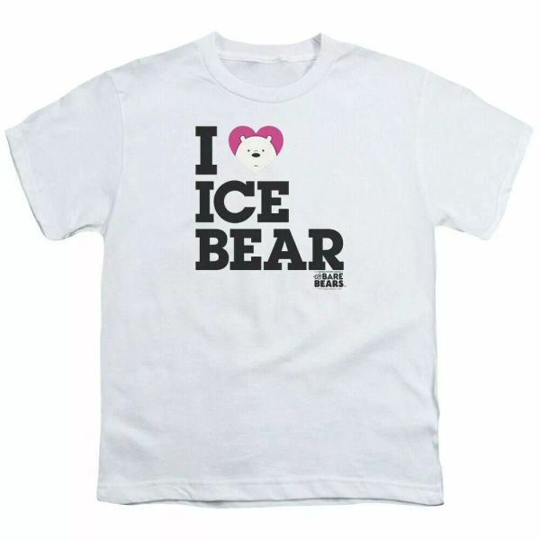 We Bare Bears Heart Ice Bear Kids Youth T Shirt Licensed Cartoon Tee White, White;black
We Bare Bears Heart Ice Bear Kids Youth T Shirt Licensed Cartoon Tee White, White;black