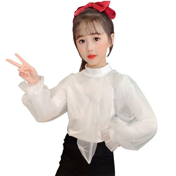 blouses for girls mesh white blouse bow children's shirt puff sleeve school clothes 210528, White;black
blouses for girls mesh white blouse bow children's shirt puff sleeve school clothes 210528, White;black
