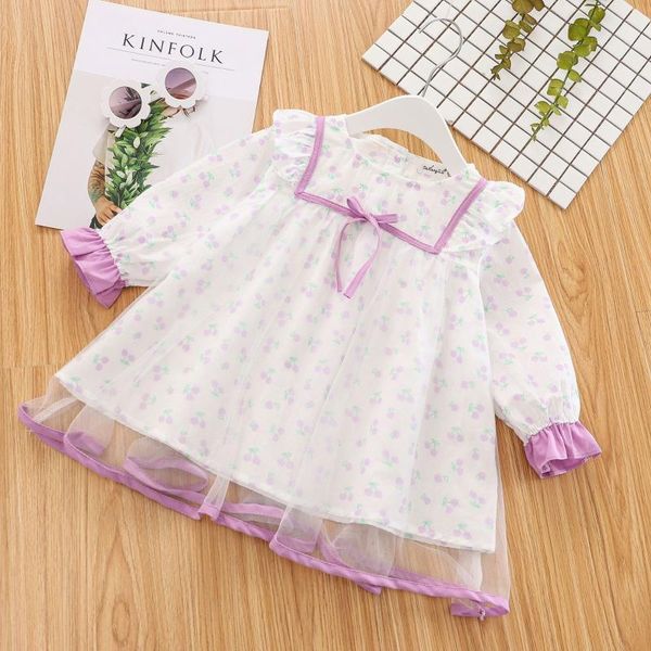 baby girls dress cherry print mesh born princess clothing 1 year first birthday party long sleeve spring infant costume girl's dresses, Red;yellow
baby girls dress cherry print mesh born princess clothing 1 year first birthday party long sleeve spring infant costume girl's dresses, Red;yellow