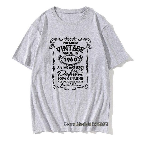 men's t-shirts vintage print made in 1960 t-shirt 61st year birthday age present funny mens short sleeves cotton t shirt, White;black
men's t-shirts vintage print made in 1960 t-shirt 61st year birthday age present funny mens short sleeves cotton t shirt, White;black