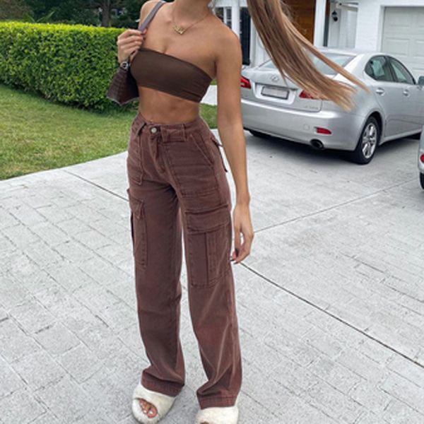 vintage pockets patchwork jeans women cotton loose straight denim pants fashion streetwear high waisted cargo pants, Black;white
vintage pockets patchwork jeans women cotton loose straight denim pants fashion streetwear high waisted cargo pants, Black;white