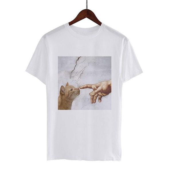 women's t-shirt hands casual michelangelo vogue short sleeve tshirt harajuku funny cat t shirt women kawaii female streetwear, White
women's t-shirt hands casual michelangelo vogue short sleeve tshirt harajuku funny cat t shirt women kawaii female streetwear, White