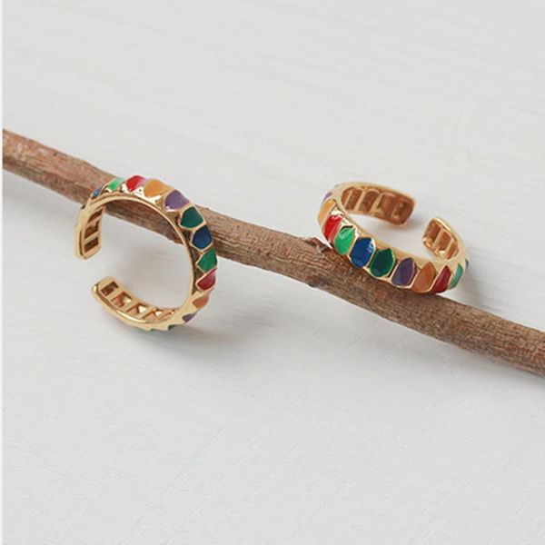 women fashion simple colorful pattern enamel round adjustable metal open rings female girls party jewelry gifts wedding, Slivery;golden
women fashion simple colorful pattern enamel round adjustable metal open rings female girls party jewelry gifts wedding, Slivery;golden