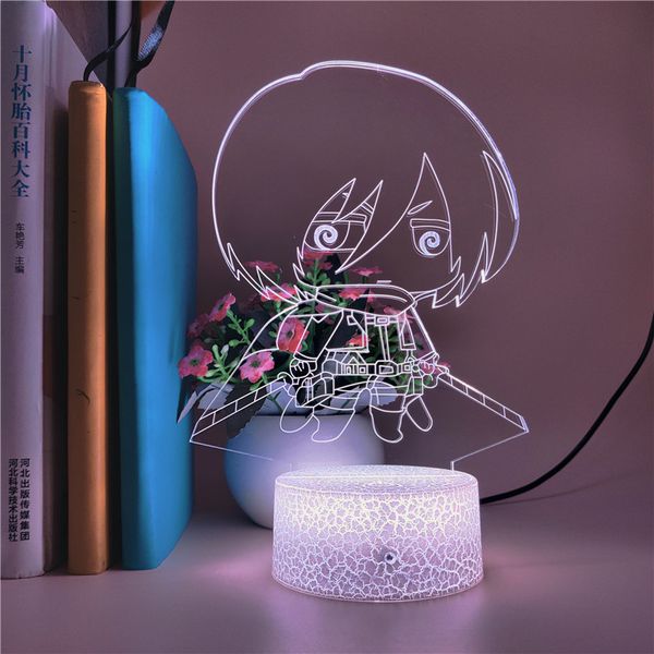 3d illusion lamp anime night light kids attack on titan mikasa ackerman nightlight app control for bedroom decor gift dropshipping
3d illusion lamp anime night light kids attack on titan mikasa ackerman nightlight app control for bedroom decor gift dropshipping