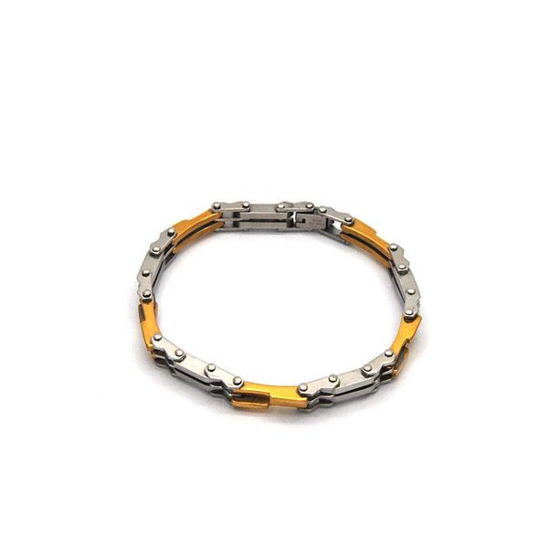 link, chain stainless steel silver and gold bracelets personality simpte for men or women br041618, Black
link, chain stainless steel silver and gold bracelets personality simpte for men or women br041618, Black