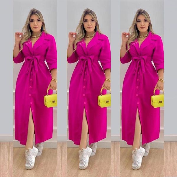 casual dresses korean chic autumn simple red green lapel single-breasted loose belt long sleeve shirt dress women turn-down collar, Black;gray
casual dresses korean chic autumn simple red green lapel single-breasted loose belt long sleeve shirt dress women turn-down collar, Black;gray