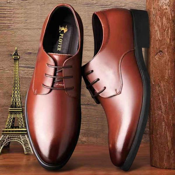men's business leather shoes formal wear work trendy spring and summer korean round head black casual dress
men's business leather shoes formal wear work trendy spring and summer korean round head black casual dress