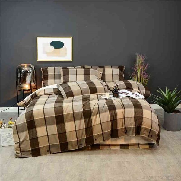 100%cotton thick bedding set 4pcs king plaid gingham 800tc ultra soft duvet cover with button 1 bed sheet 2 pillowcases
100%cotton thick bedding set 4pcs king plaid gingham 800tc ultra soft duvet cover with button 1 bed sheet 2 pillowcases