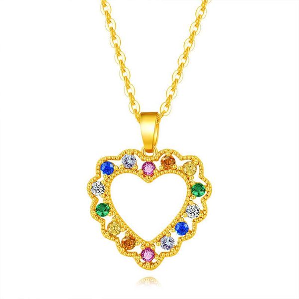 pendant necklaces zhouyang rainbow heart necklace for women aesthetic korean zircon gold color choker chain neck jewelry wholesale kcn235, Silver
pendant necklaces zhouyang rainbow heart necklace for women aesthetic korean zircon gold color choker chain neck jewelry wholesale kcn235, Silver