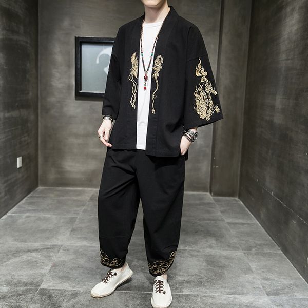chinese style men hanfu t shirt trousers tang suit traditional kung fu uniform japanese wide leg jogger harem pants 10838, Red
chinese style men hanfu t shirt trousers tang suit traditional kung fu uniform japanese wide leg jogger harem pants 10838, Red