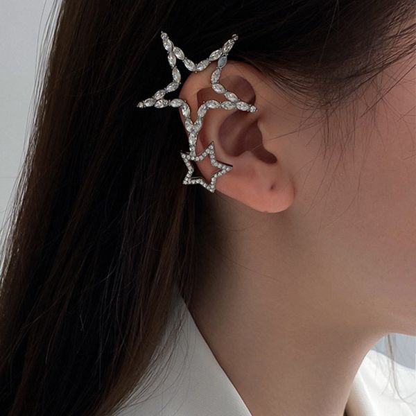 trendy korea silver color star ear clips without piercing for women sparkling zircon ear cuff clip earrings wedding jewelry gift
trendy korea silver color star ear clips without piercing for women sparkling zircon ear cuff clip earrings wedding jewelry gift