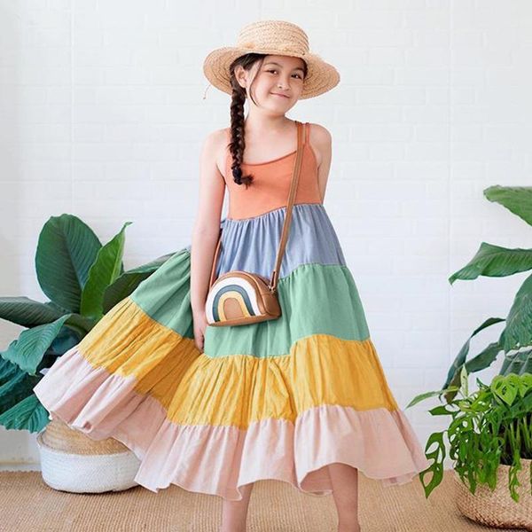 girls clothes kids toddler baby sleeveless rainbow beach suspender dress princess dresses boy and girl clothing sets, White
girls clothes kids toddler baby sleeveless rainbow beach suspender dress princess dresses boy and girl clothing sets, White