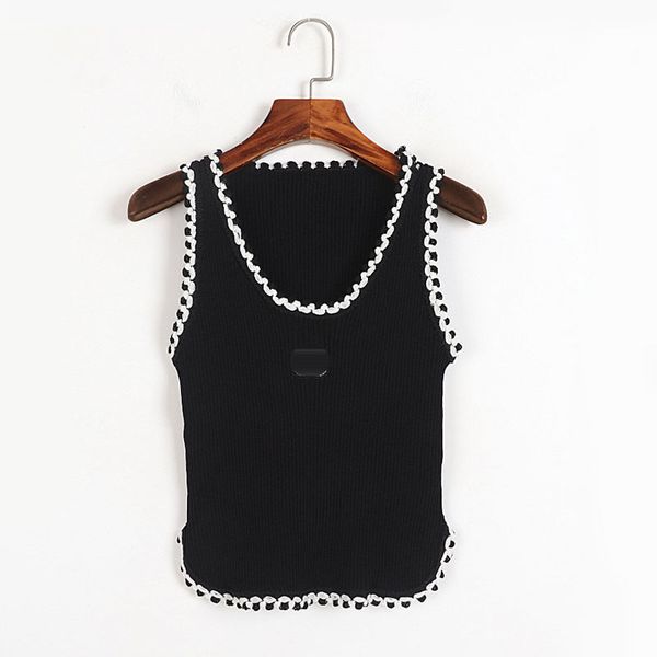 1115 2022 runway autumn brand same style sweater sleeveless kint crew neck pullover fashion clothes womens dl, White;black
1115 2022 runway autumn brand same style sweater sleeveless kint crew neck pullover fashion clothes womens dl, White;black