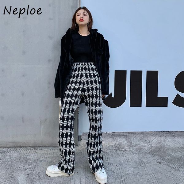neploe high waist hip straight pants women vintage liggle loose trousers spring summer all match pantalones causal 210510, Black;white
neploe high waist hip straight pants women vintage liggle loose trousers spring summer all match pantalones causal 210510, Black;white