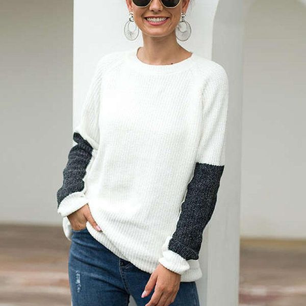 women's sweaters autumn winter knitted sweater women 2021 black and white contrast chenille pullovers bottom long sleeve ladies pullove, White;black
women's sweaters autumn winter knitted sweater women 2021 black and white contrast chenille pullovers bottom long sleeve ladies pullove, White;black