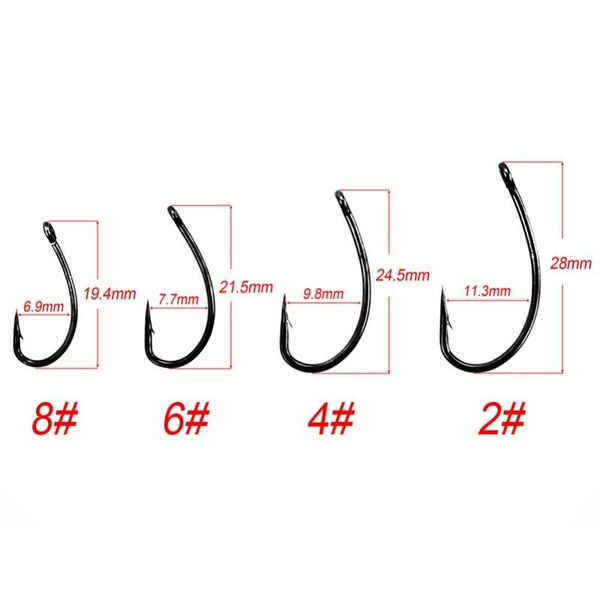 pcs/lot with box fishing hooks set steel single circle fishhook jip barbed carp sea tackle accessories
pcs/lot with box fishing hooks set steel single circle fishhook jip barbed carp sea tackle accessories